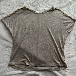 Cherish Women's Top with Gold Stud Accents